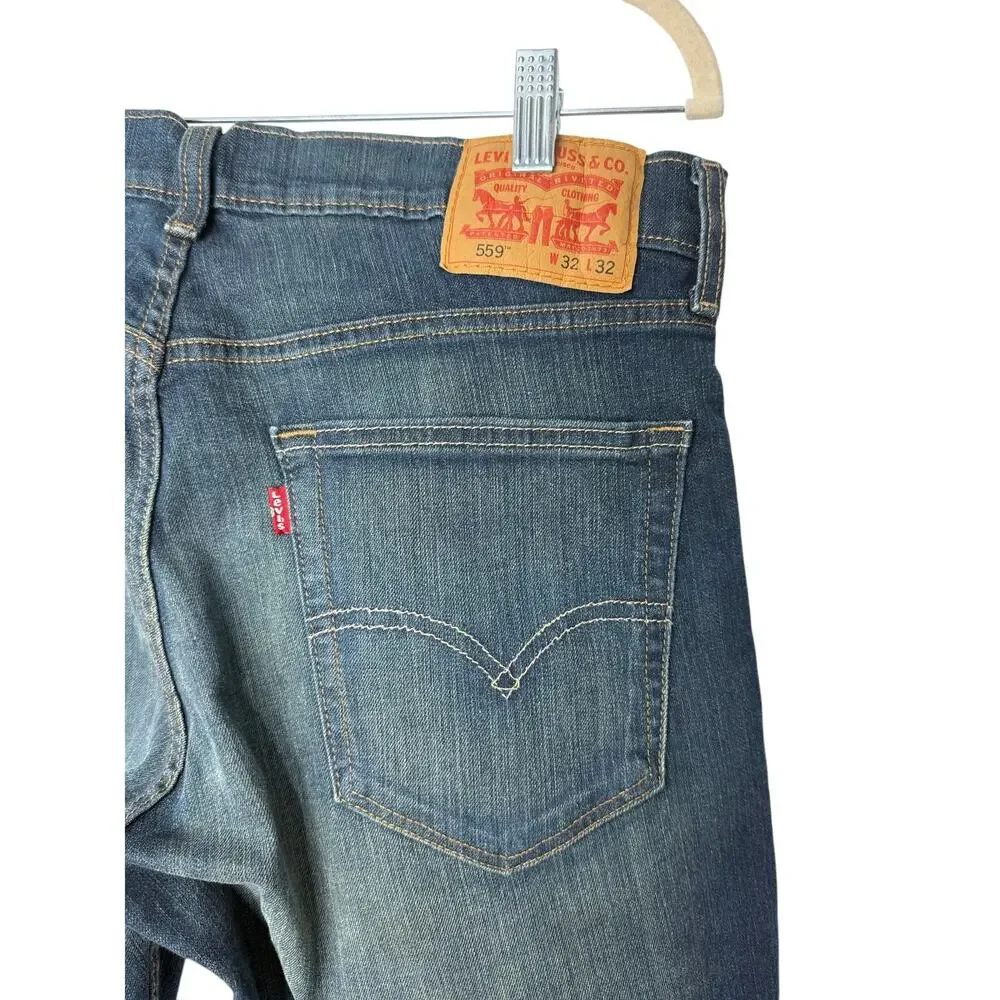 Levi’s 559 Relaxed Straight Jeans Medium Dark Wash Men’s 32x32